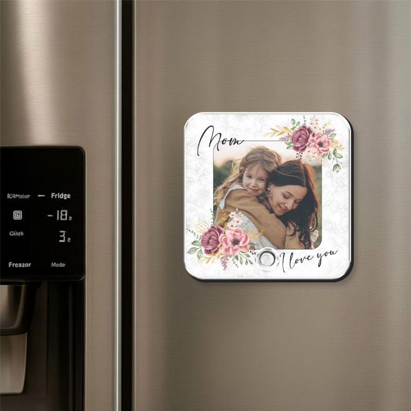 Musical Photo Fridge Magnet for Mom (Rechargeable)